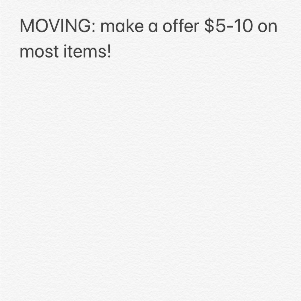 MAKE AN OFFER $5-$10